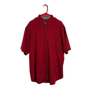 Vintage Red Catalina Short-Sleeve Button-Up Shirt - Men’s LT Tall